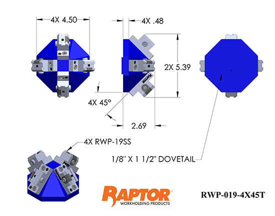 RWP-019-4X45T 关键尺寸图