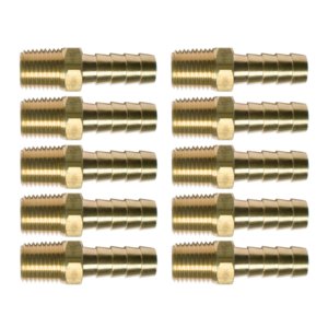49488 – 1/4″ Brass Hose Barb – Pack of 10