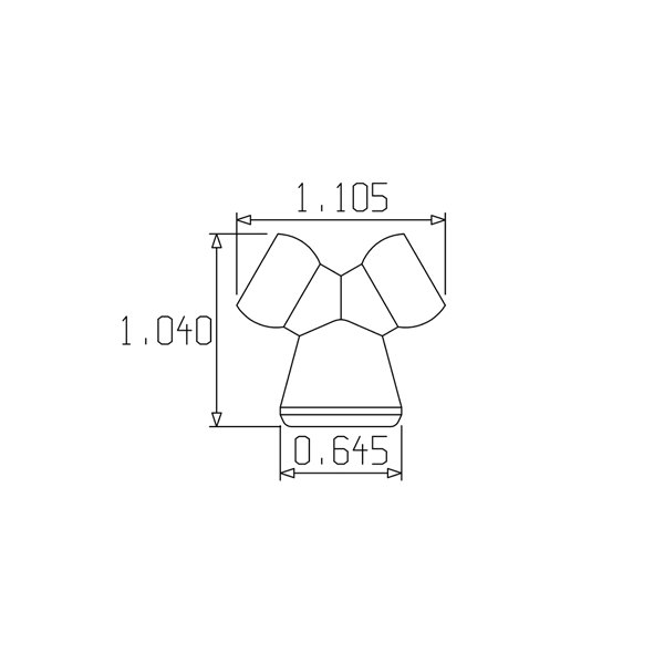 41408 – 1/4″ Y – Pack of 2