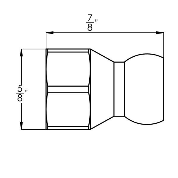 41414 – 1/4″ SAE Flare Nut Adapter – Pack of 4
