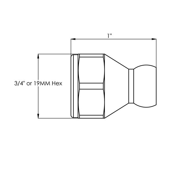 41412 – 3/8″ Flare Nut Adapter for 1/4″ System – Pack of 4