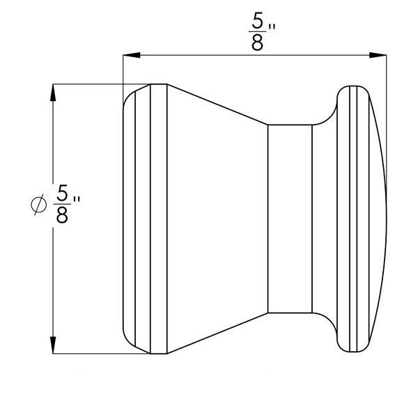41480 – 1/4″ End Cap – Pack of 4