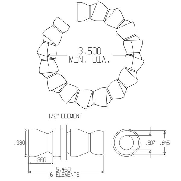 51801 – 1/2″ Hose Segment Pack – Pack of 2