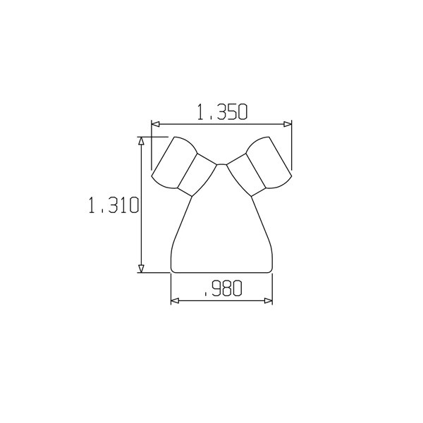 59870 – 1/2″ to 1/4″ Y Reducer – Pack of 20