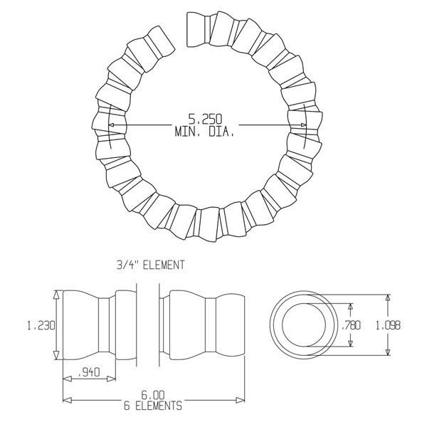 61501 – 3/4″ Hose Segment Pack – Pack of 2