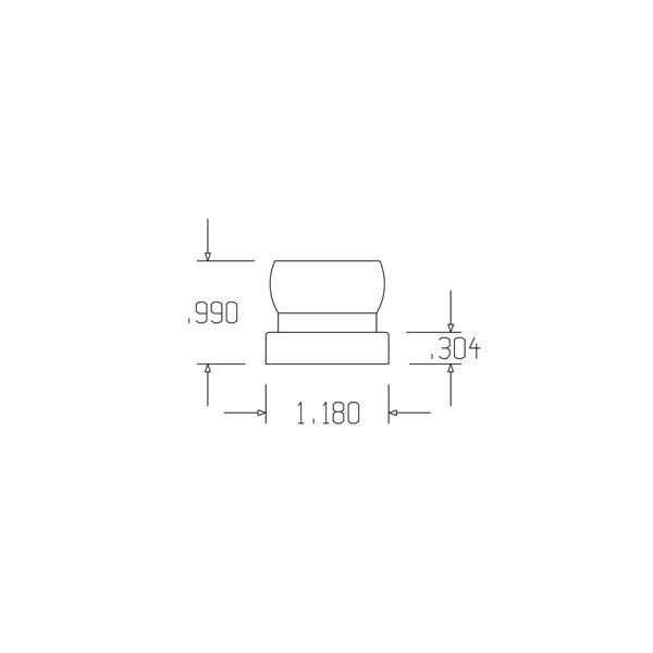 60533 – 3/4″ Fixed Mount – Pack of 2