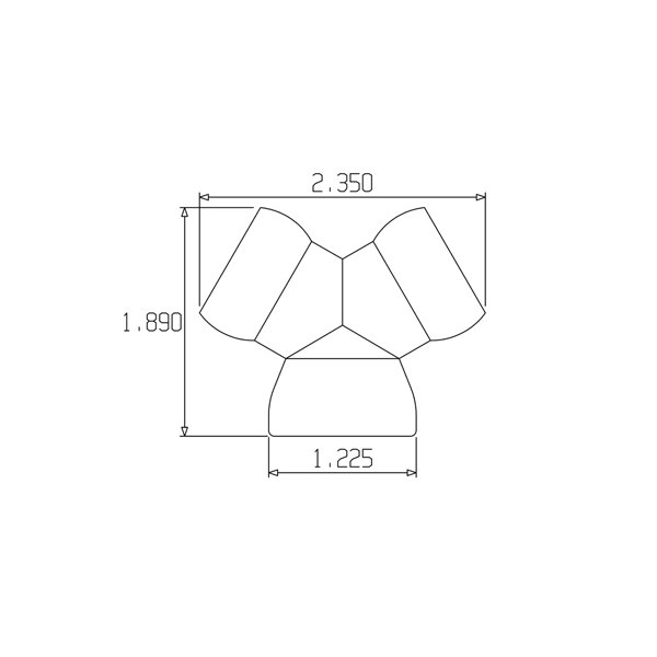 61511 – 3/4″ Y – Pack of 2