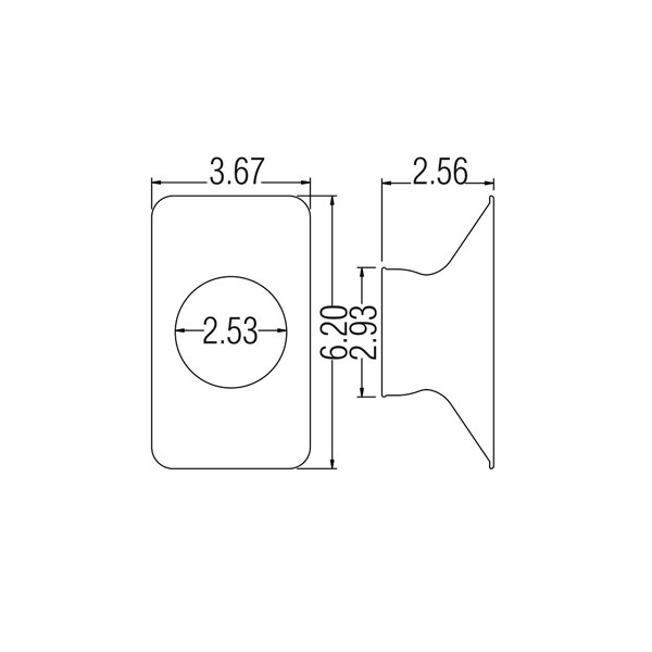 81204 – 6″ x 3.5″ Rectangular Nozzle – Pack of 1