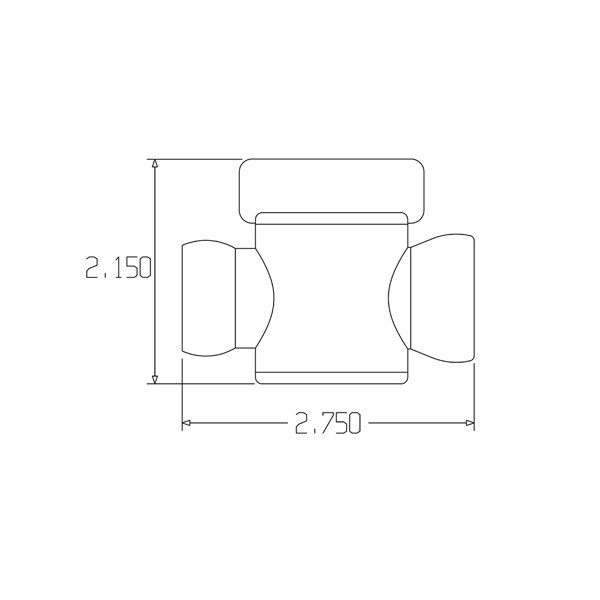 61518 – 3/4″ In-line Valve – Pack of 2