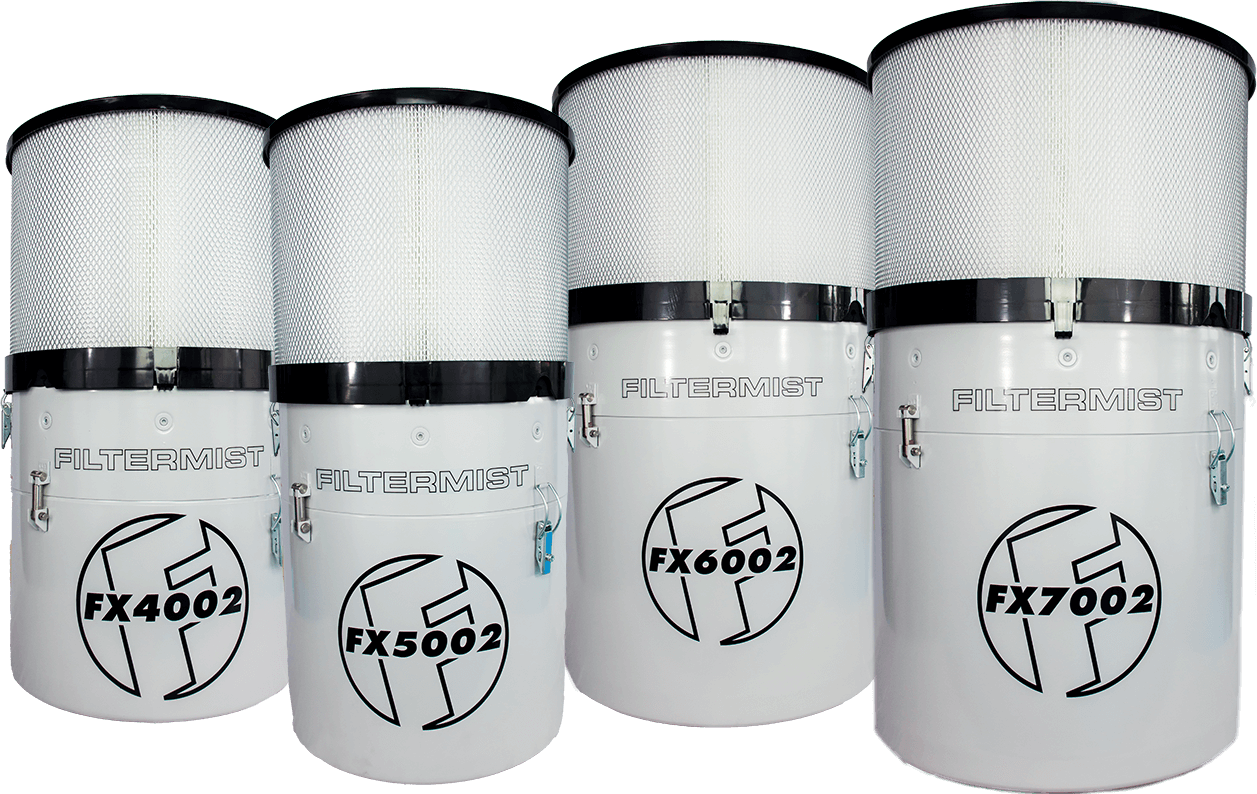 Compact oil mist collectors