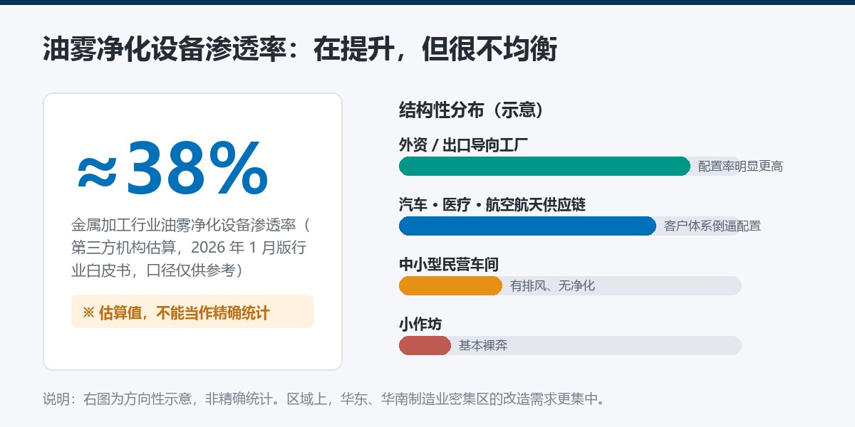 油雾净化设备渗透率示意图