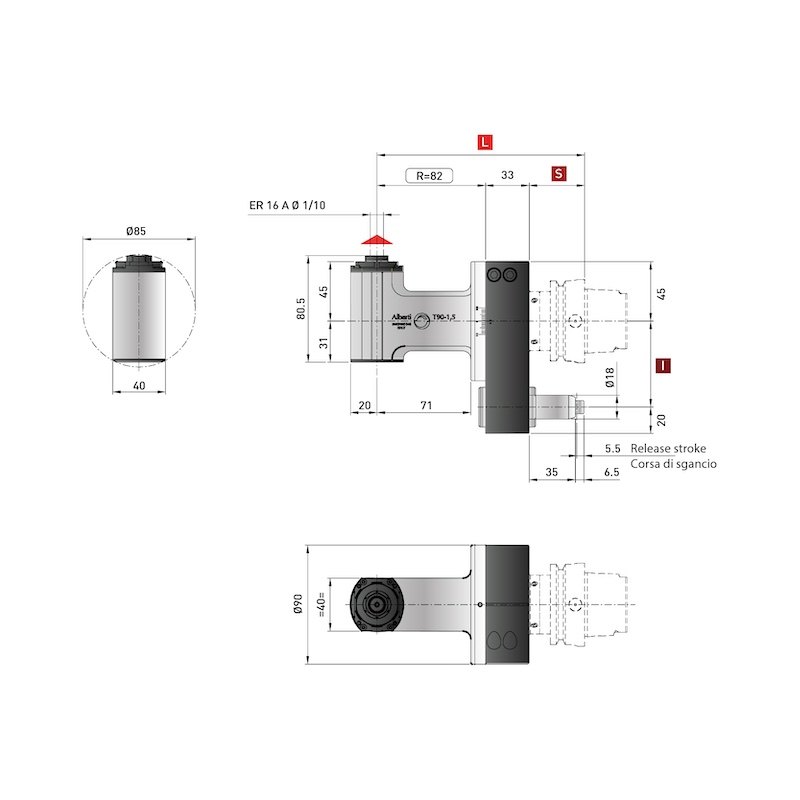 Control Line High Rigidity Angle Heads