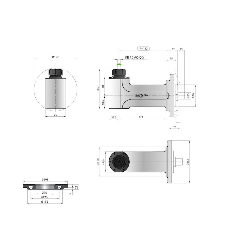 Modular Line & P-Modular Line Angle Heads