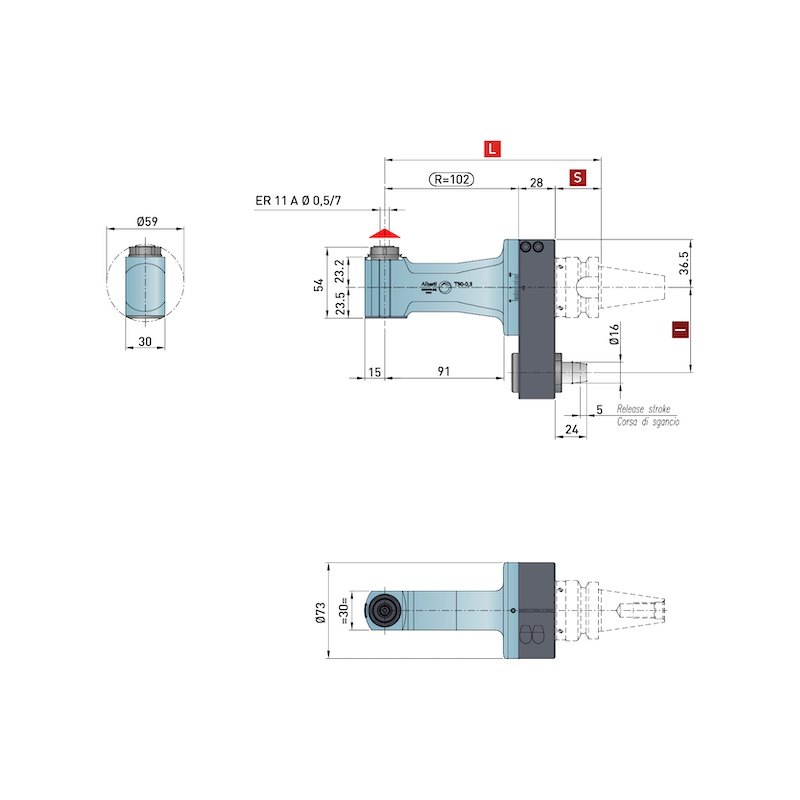 Control Line High Rigidity Angle Heads
