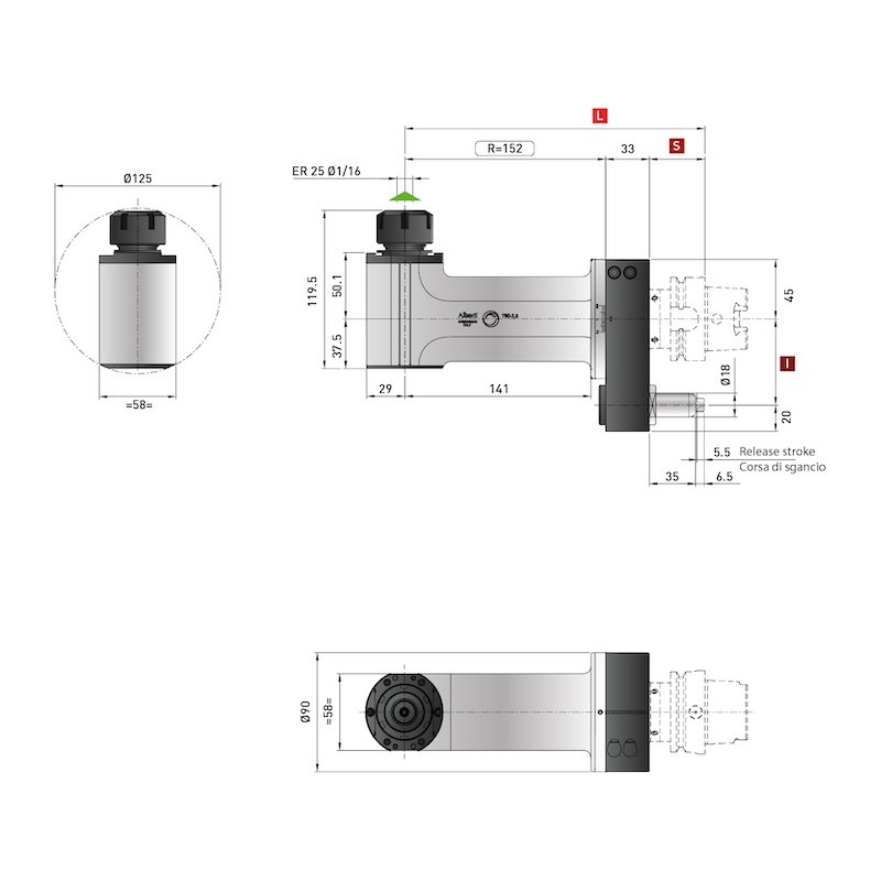 Control Line High Rigidity Angle Heads