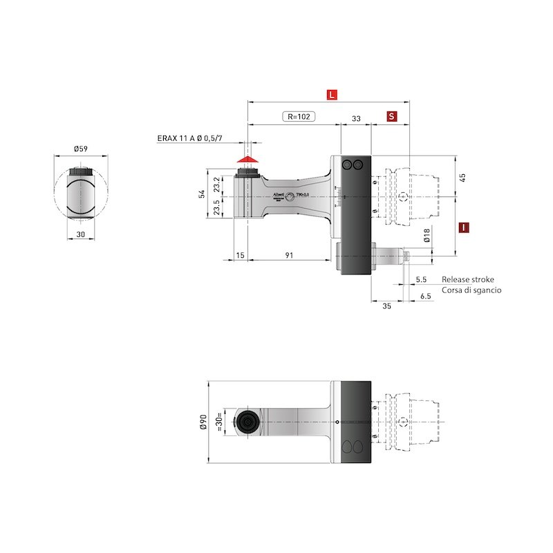 Control Line High Rigidity Angle Heads