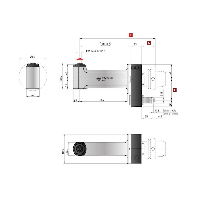 Control Line High Rigidity Angle Heads
