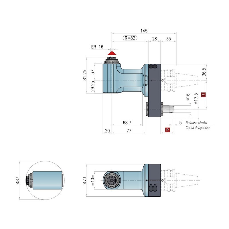Control Line High Rigidity Angle Heads