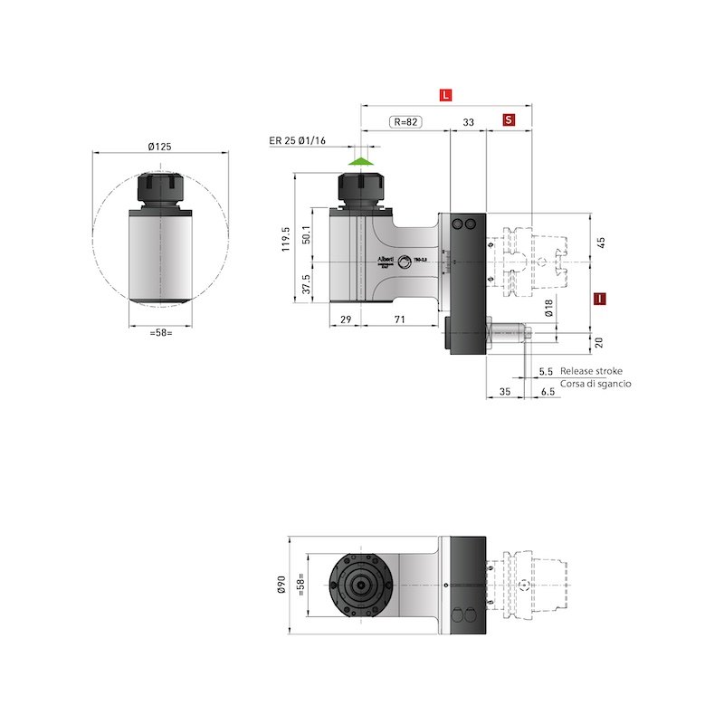 Control Line High Rigidity Angle Heads