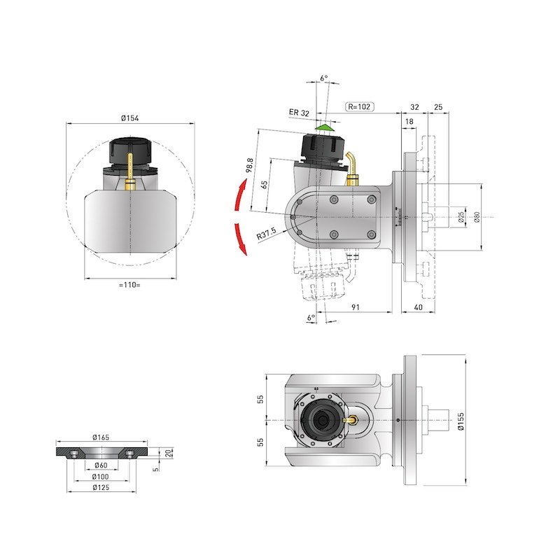 Modular Line & P-Modular Line Angle Heads