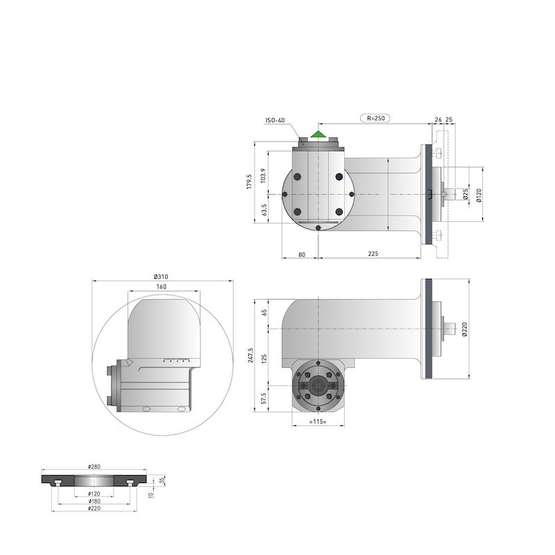 Modular Line & P-Modular Line Angle Heads