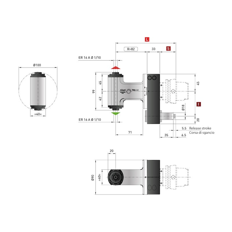 Control Line High Rigidity Angle Heads