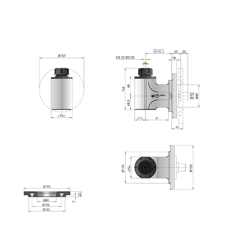 Modular Line & P-Modular Line Angle Heads