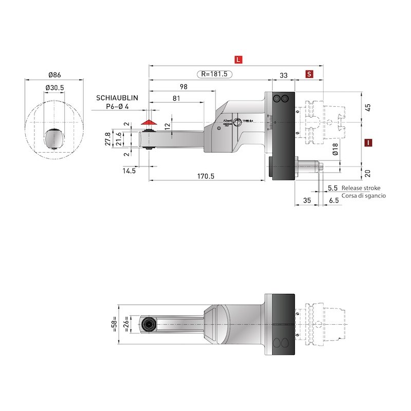 Control Line High Rigidity Angle Heads